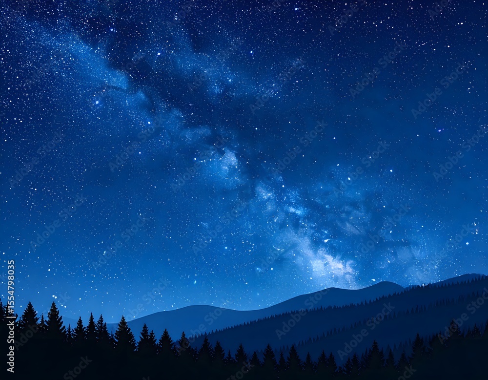 Fototapeta premium night sky with clouds