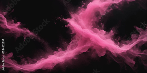 Abstract dark purple and pink smoke swirls with hints of blue light, creating a celestial galaxy texture for an artistic background