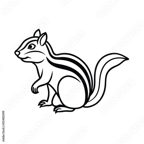 chipmunk animal vector illustration