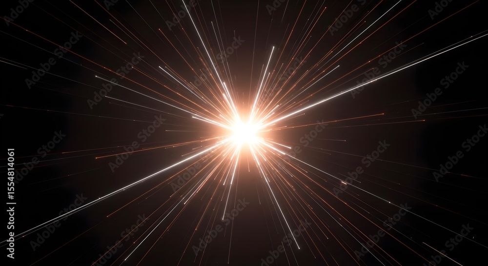 Fototapeta premium Starburst, Explosion, Light rays, Bright Starburst Explosion