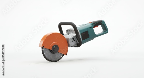 Portable circular saw ready for use