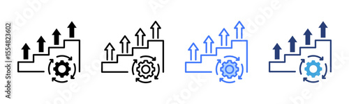 Incremental icon sheet multiple style collection