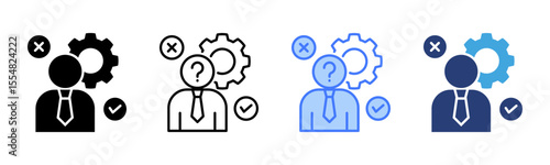 Hypothesis icon sheet multiple style collection