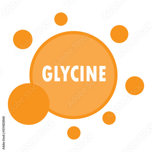 glycine amino acid molecule 