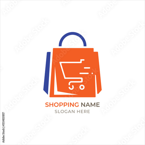 Unique logo icon design for ecommerce and online shop