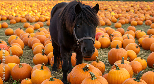Cheerful Autumn Pony PNG