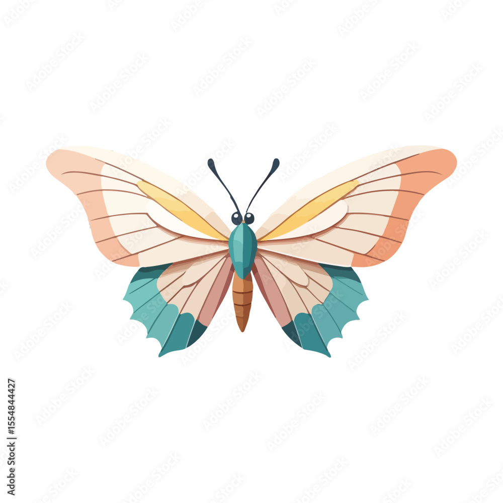 Fototapeta premium butterfly on white background
