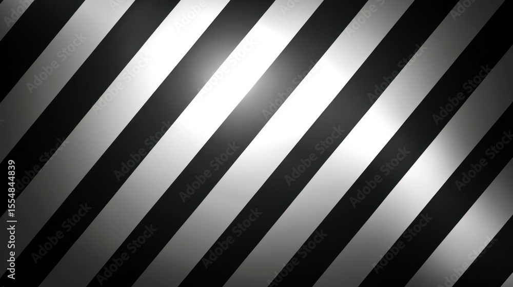 Diagonal black and white stripes with metallic sheen Diagonal black and white stripes with metallic sheen