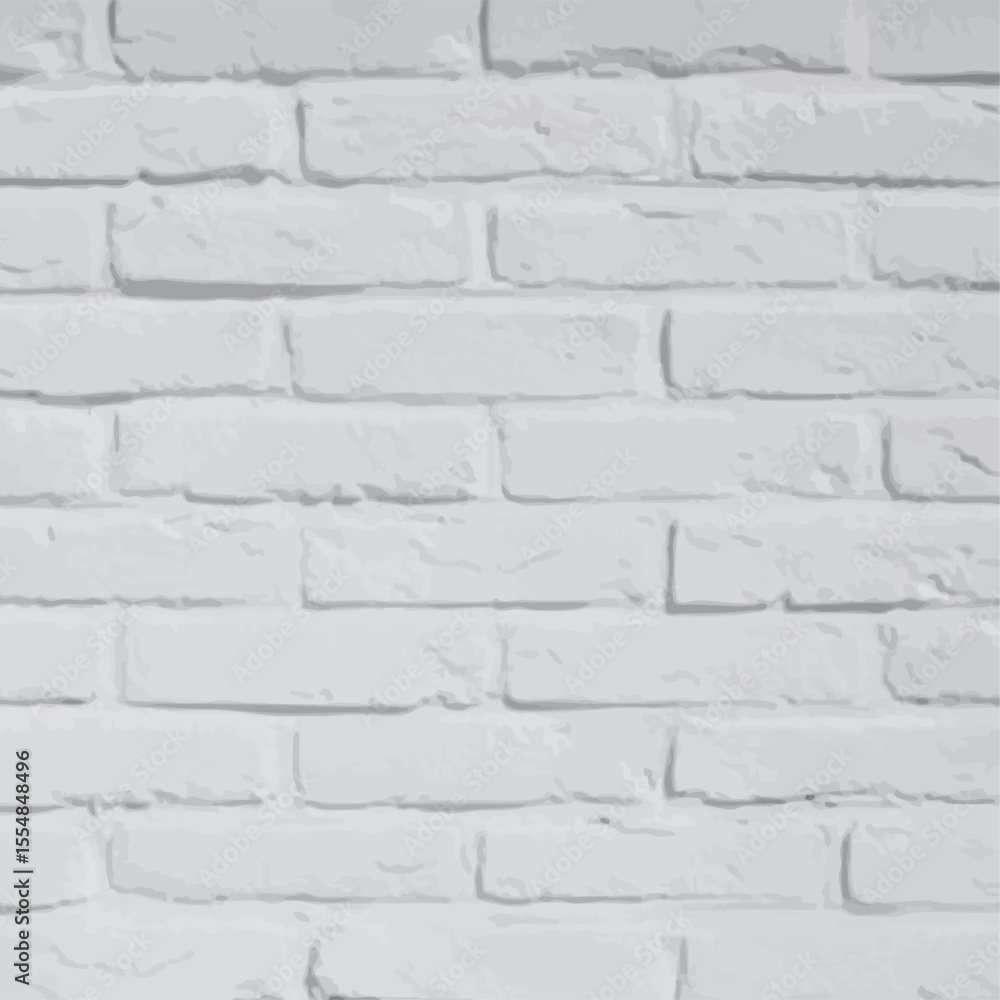 Fototapeta premium 白いレンガの壁のベクター背景イラスト Web Adobe Illustrator Artwork