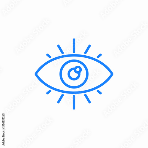 eye vision focus icon sign vector