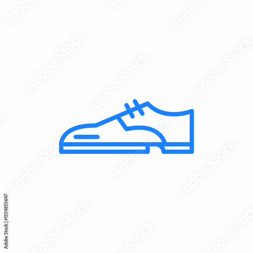 formal dress shoe icon sign vector