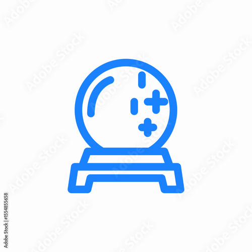 fortune teller ball icon sign vector