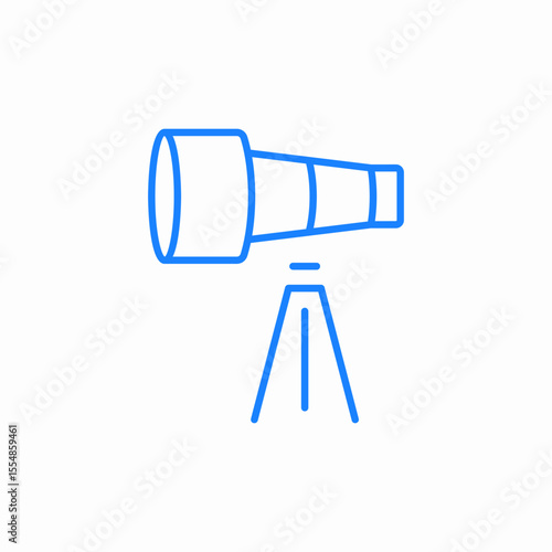 handheld telescope viewer icon sign vector