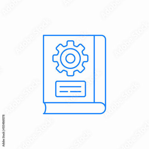 mechanics book icon sign vector