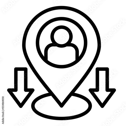 Local Impact  Icon Element For Design	