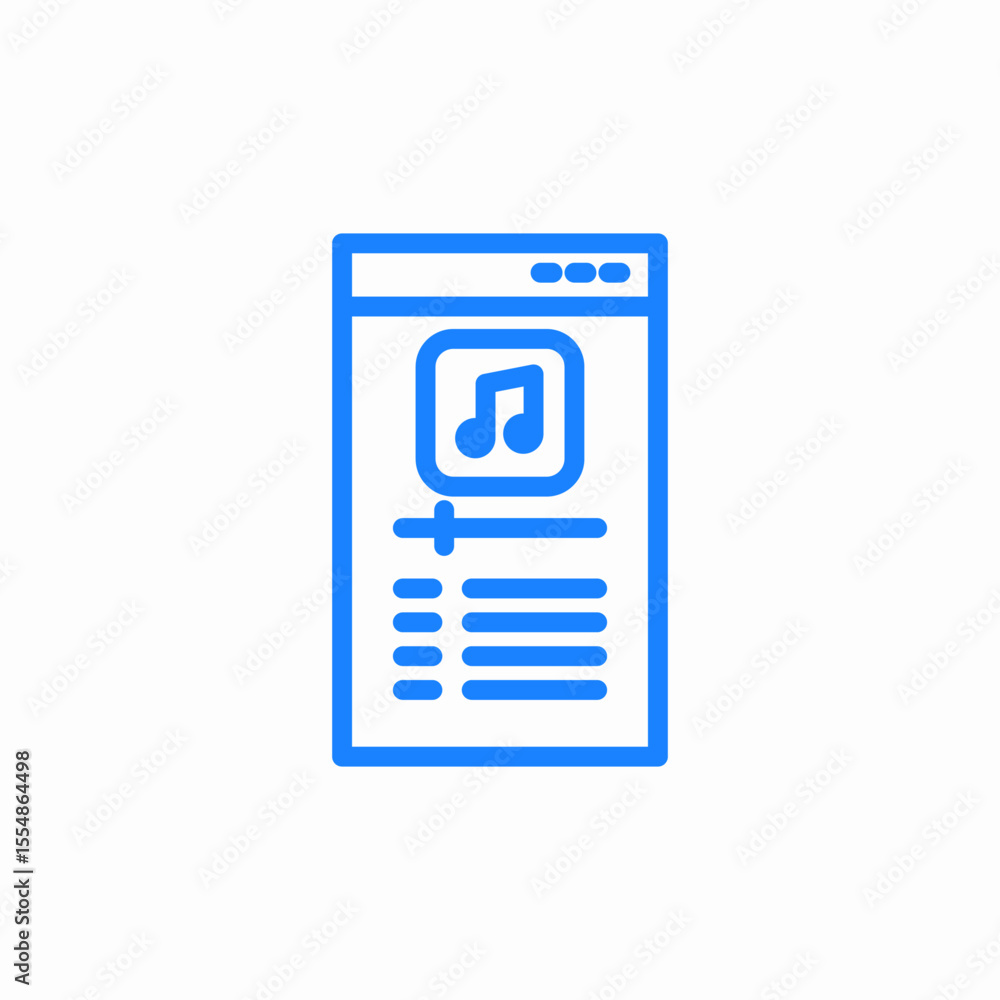 music player interface icon sign vector music player interface icon sign vector