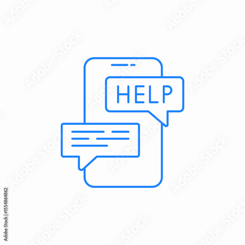 online help inquery icon sign vector