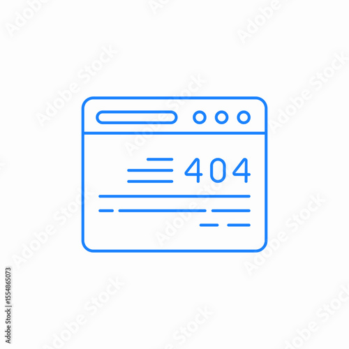 page not found error icon sign vector