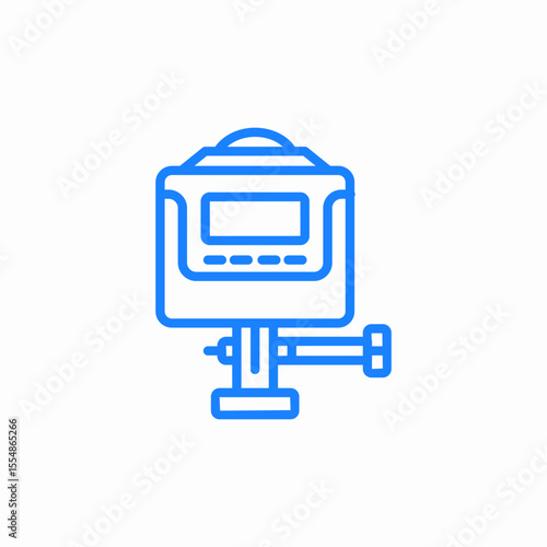 parking meter device icon sign vector