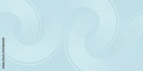 Modern abstract background. Glossy white gradient circle lines. Minimal geometric pattern. Simple graphic elements art good nice