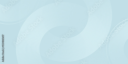 Modern abstract background. Glossy white gradient circle lines. Minimal geometric pattern. Simple graphic elements art good