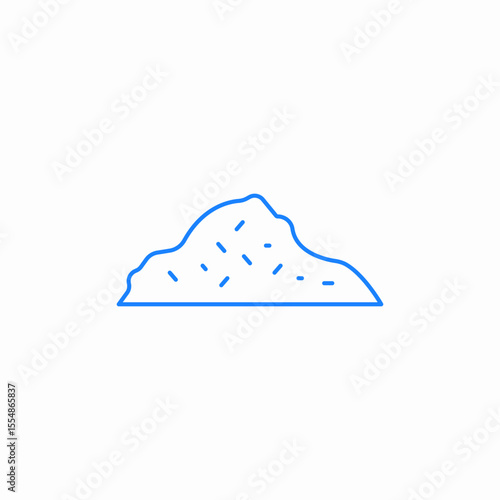 pile of sugar icon sign vector