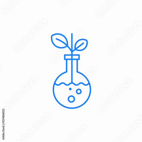 plant flask icon sign vector