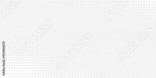 Abstract White Fintech Financial Technology Background Halftone Pattern. Abstract Business Technology Science Vector Background.