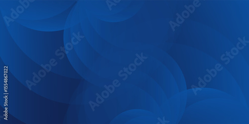 Canvas Print Blue glowing geometric lines on dark blue and navi background