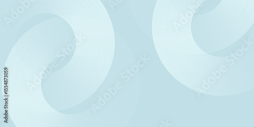 Modern abstract background. Glossy white gradient circle lines. Minimal geometric pattern. Simple art