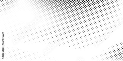 Dots gradient background. Faded grit noise texture. White and black sand wallpaper. Retro pixelated backdrop. modern