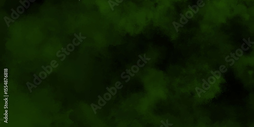 abstract cloud and vapor texture background. Black and Green smoke aquarelle smudge illustration smooth grungy smokey light green colors ink glow. green color powder explosion	