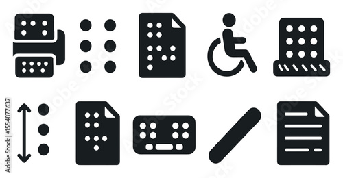 Accessibility, disability filled icon set. inclusivity, assistance icons filled collection