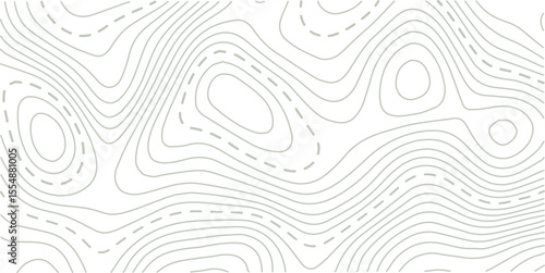 White wave paper curved reliefs abstract background, Topography map background, Abstract topographic contours map background. Vector geographic contour map