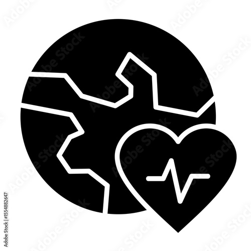 Planetary Health  Icon Element For Design	
