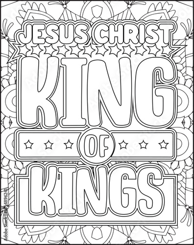 Bible Verse Coloring Page for Adults. Bible Verse Mandala Coloring Page