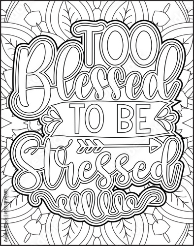 Bible Verse Coloring Page for Adults. Bible Verse Mandala Coloring Page