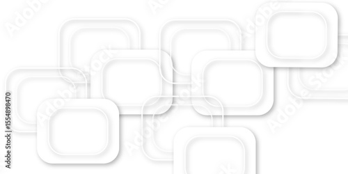 White and gray overlap triangle geometric technology pattern. gray rectangle frames with soft shadows white square line technology concept .White triangular beautiful tech layout triangle background. 