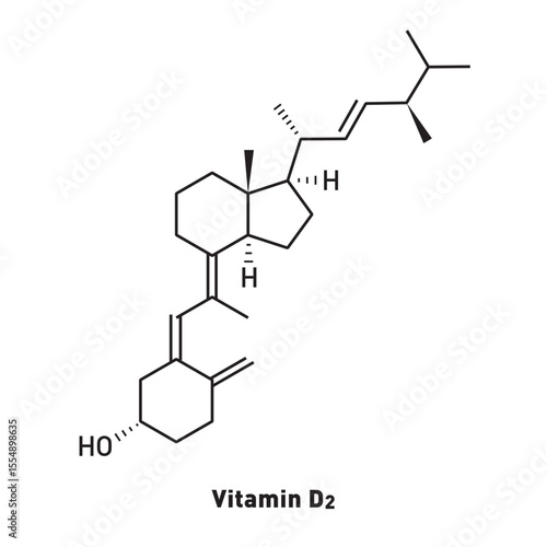 Chemical formula. Vitamin D, bone health. Sunlight. Ultraviolet rays. Mental. Science. Molecular structure. Beauty. Essential nutrients.
