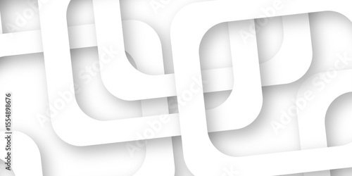 White and gray overlap triangle geometric technology pattern. gray rectangle frames with soft shadows white square line technology concept .White triangular beautiful tech layout triangle background. 