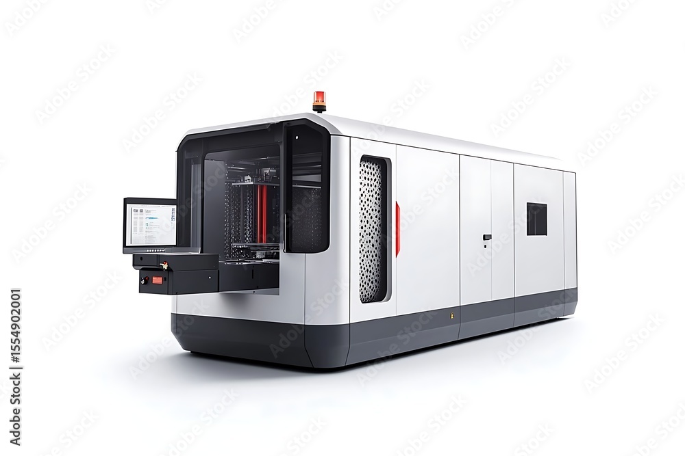 Fototapeta premium Industrial 3D Printer: Advanced Manufacturing Technology for Prototypes