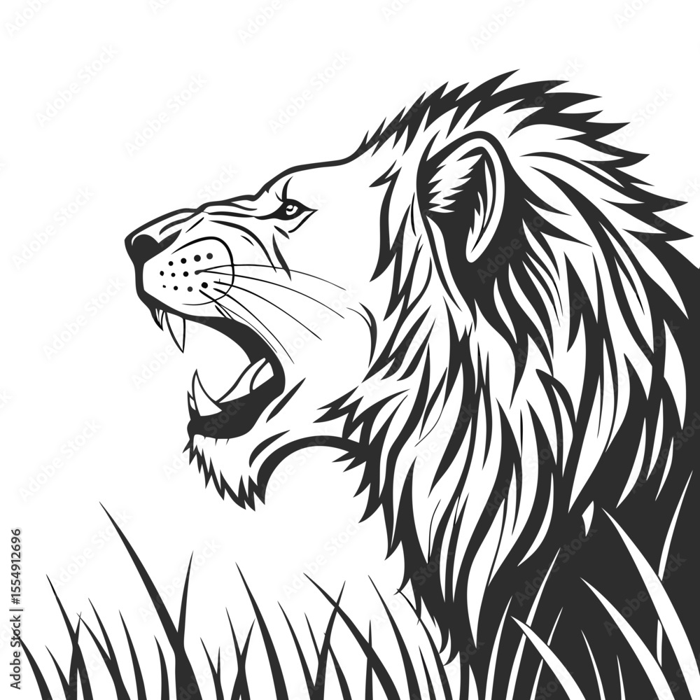 Fototapeta premium lion vector. lion icon. Lion Vector Design