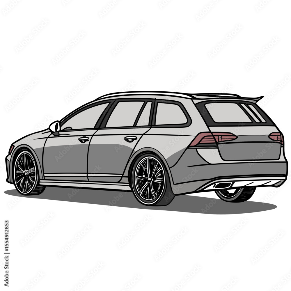 Fototapeta premium black sports car