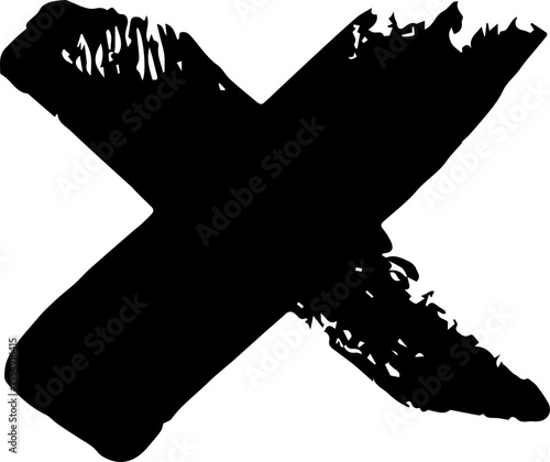 X draw paint. X black mark set. highly detailed and different crosses. Hand drawn crossed brush strokes. Cross sign graphic symbol.  JPG. PNG. SVG.