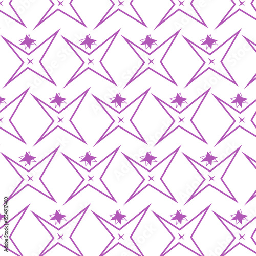 Abstract Geometric Star Repeating Tile—Elegant Minimalist Background