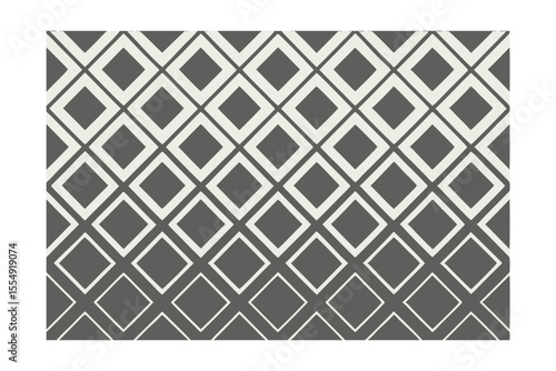 Geometric pattern of outlined diamonds on a gradient gray background with a border
