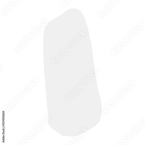 Number 1 made of white paint isolated on white background. Number 1, 2, 3, 4, 5, 6, 7, 8, 9, 0. SVG. numbers-punctuation. art.