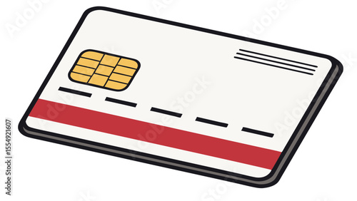 Credit Card Icon – Flat Vector Illustration