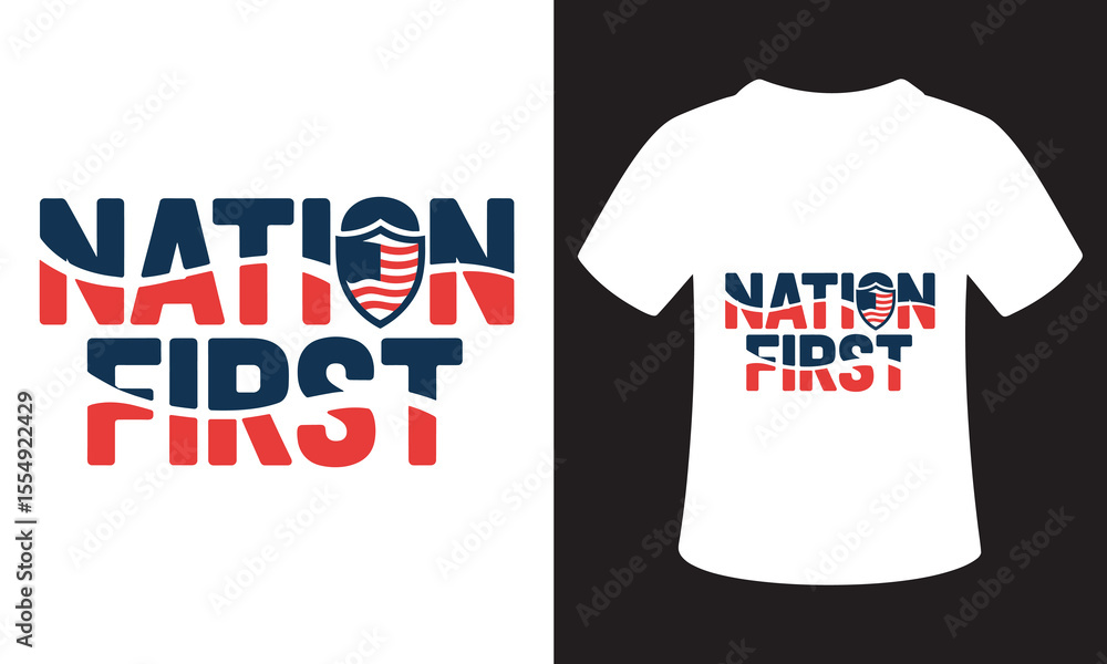 Fototapeta premium patriotism Quote T-Shirt Design