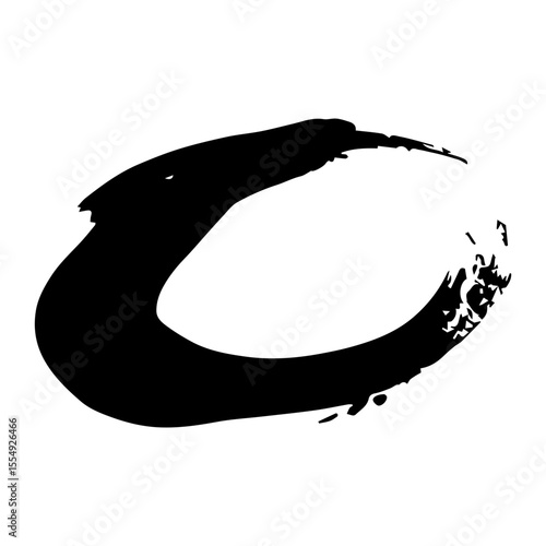 Grunge circle brush. Black circle frames. Round line of black paint. Grunge round shapes. Circular ink brush stroke for design elements. circles. PNG. JPG. SVG. 